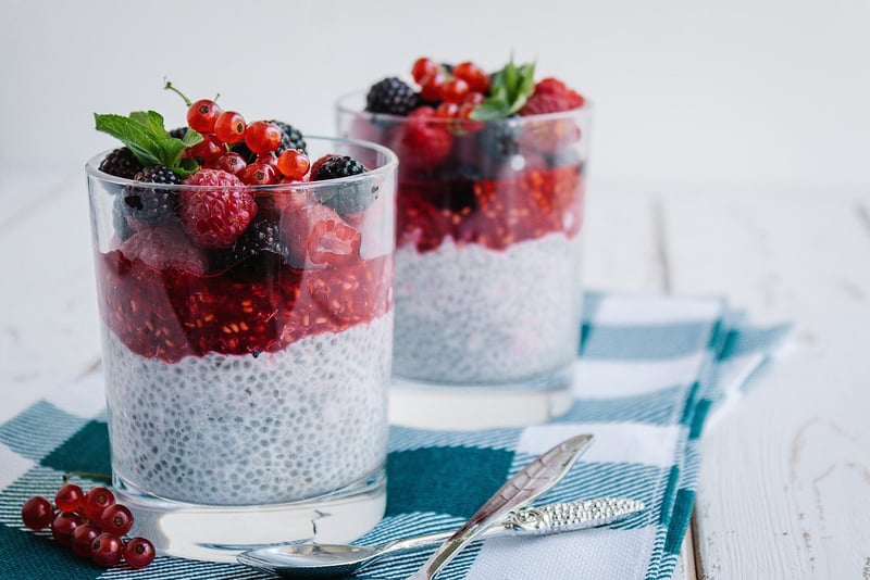 Chia Seed Pudding with Fresh Fruit